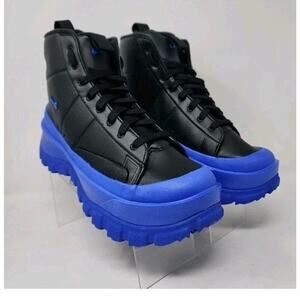 Nike Blazer Mid Roam Boots Womens 9 Black Blue Hiking Trail Winter Shoes